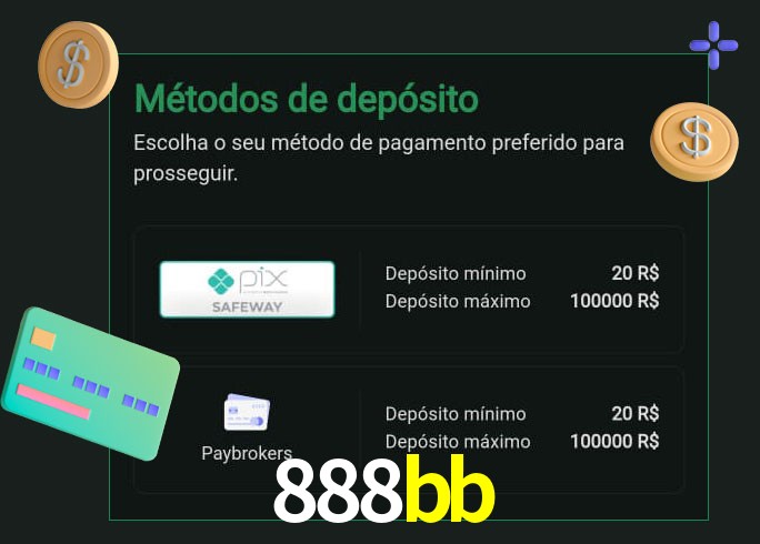 O cassino 888bb oferece uma grande variedade de métodos de pagamento