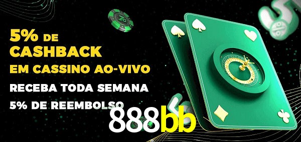 Promoções do cassino ao Vivo 888bb
